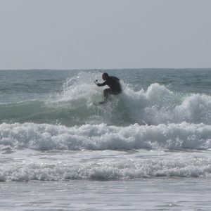 Jersey surfing at St Ouen
