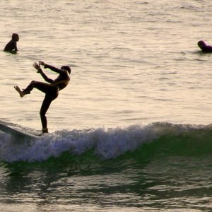 Jersey surfing at St Ouen