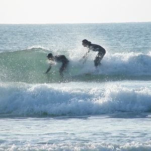 Jersey surfing at St Ouen
