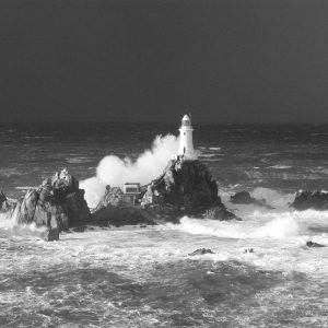Corbiere Lighthouse Spash Back
