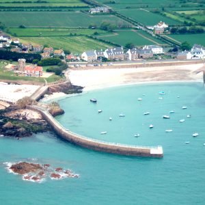 Jersey La Rocque from the skies