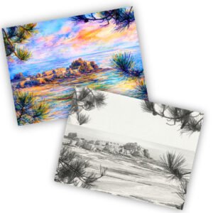 Elizabeth Castle from afar