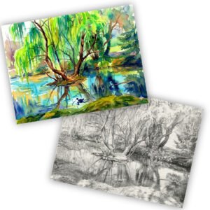 Secluded Pond in St Helier